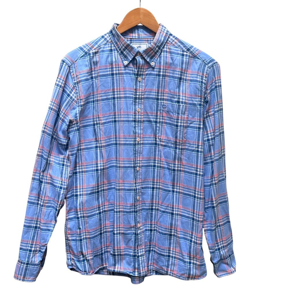 Lot of 3 Southern Tide Shirts Mens Large Cotton Long Sleeve Plaid Gingham - Picture 4 of 10
